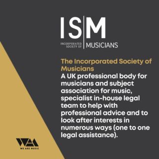 The Incorporated Society of Musicians @ism_music  is a UK professional body for musicians and subject association for music, specialist in-house legal team to help with professional advice and to look after interests in numerous ways

More info
https://www.ism.org

WeAreMusic signposts to trusted organisations that help make the music industry safe for all
.
.
.
.
.
.
.
.
.
.
#musicfestival #legalassistant #bullying #nobullyingallowed #musicindustry #feelsafe #musicianslife #nobullyingallowed #musicindustry #feelsafe #musicianslife #bullying #harassment #music #musicbusiness #musicians #artists #musicvenue #musicagency #ukmusic #bullyingatwork #harassmentatwork #share