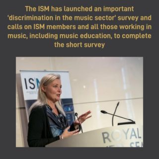 The ISM @ism_music has launched an important ‘discrimination in the music sector’ survey and calls on ISM members and all those working in music, including music education, to complete the short survey
🚨🚨The survey will close on June 27🚨🚨 

Get involved & share it with your music industry colleagues!

https://www.surveymonkey.co.uk/r/FC22TJH
.
.
.
.
.
.
#ism #industry #survey #music #musicindustry #musicians #musicteacher #musicprofessional